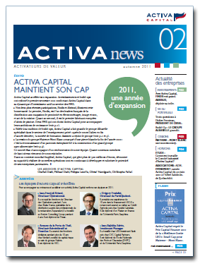 Activa news 02 - hiver 2011
