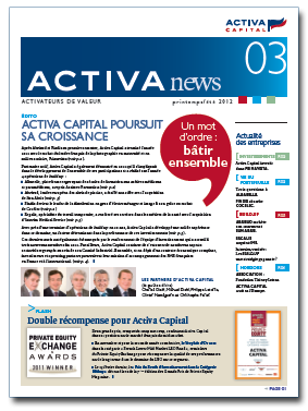 Activa news 03 - juin 2012