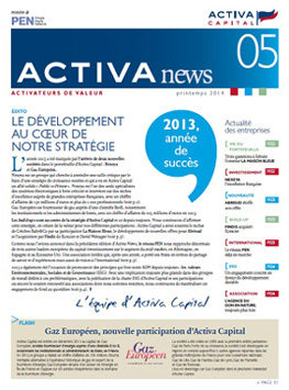 Activa news 05 - printemps 2014
